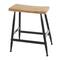 Black Metal Industrial Counter Stool 19" x 18" x 13"